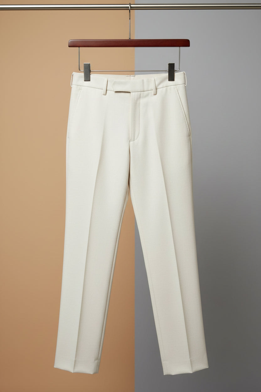 Breezer Polyviscose blend Beige Unstiched fabric