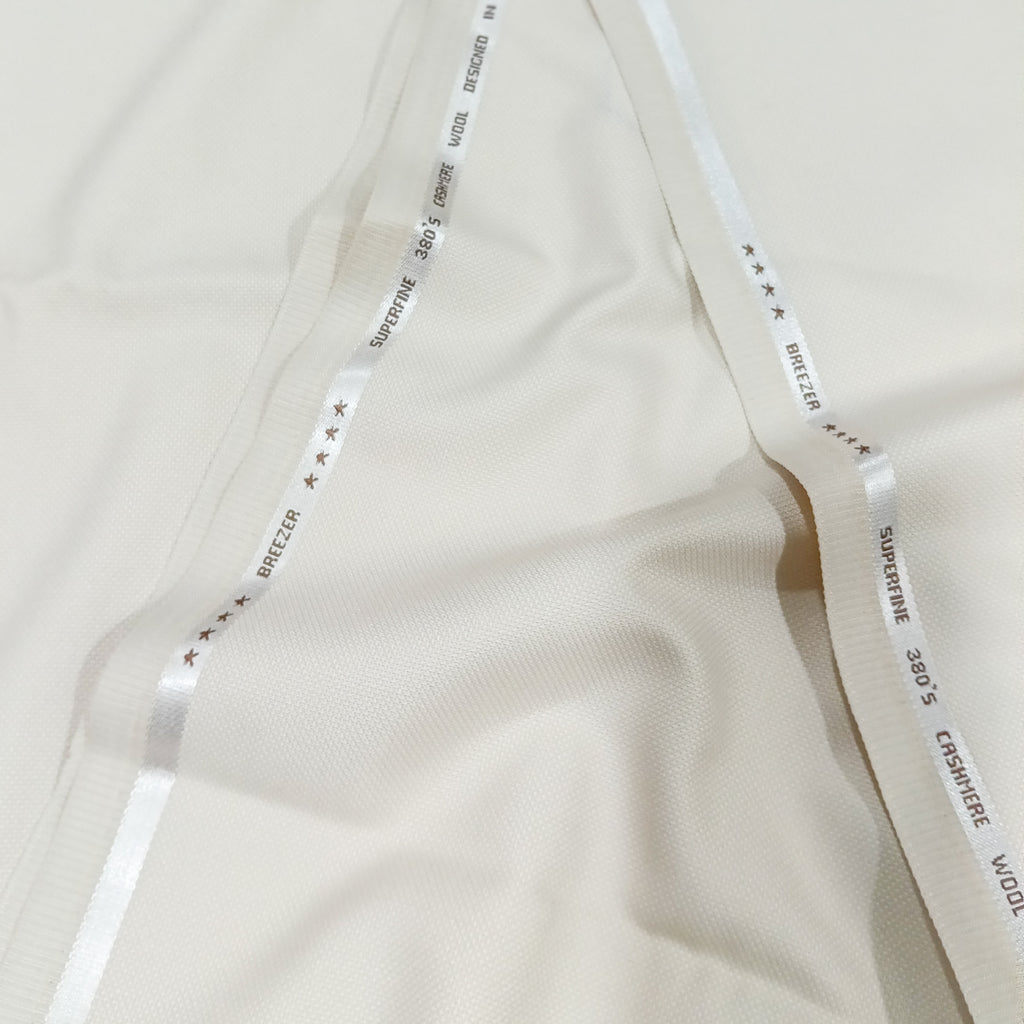 Breezer Polyviscose blend Beige Unstiched fabric