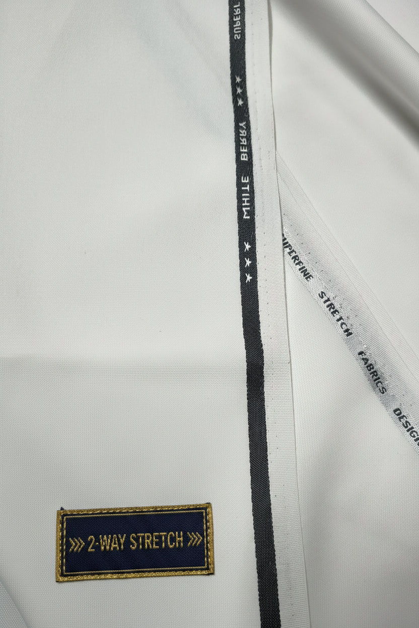 A White Berry 2Way Stretch Polyviscose fabric for trouser