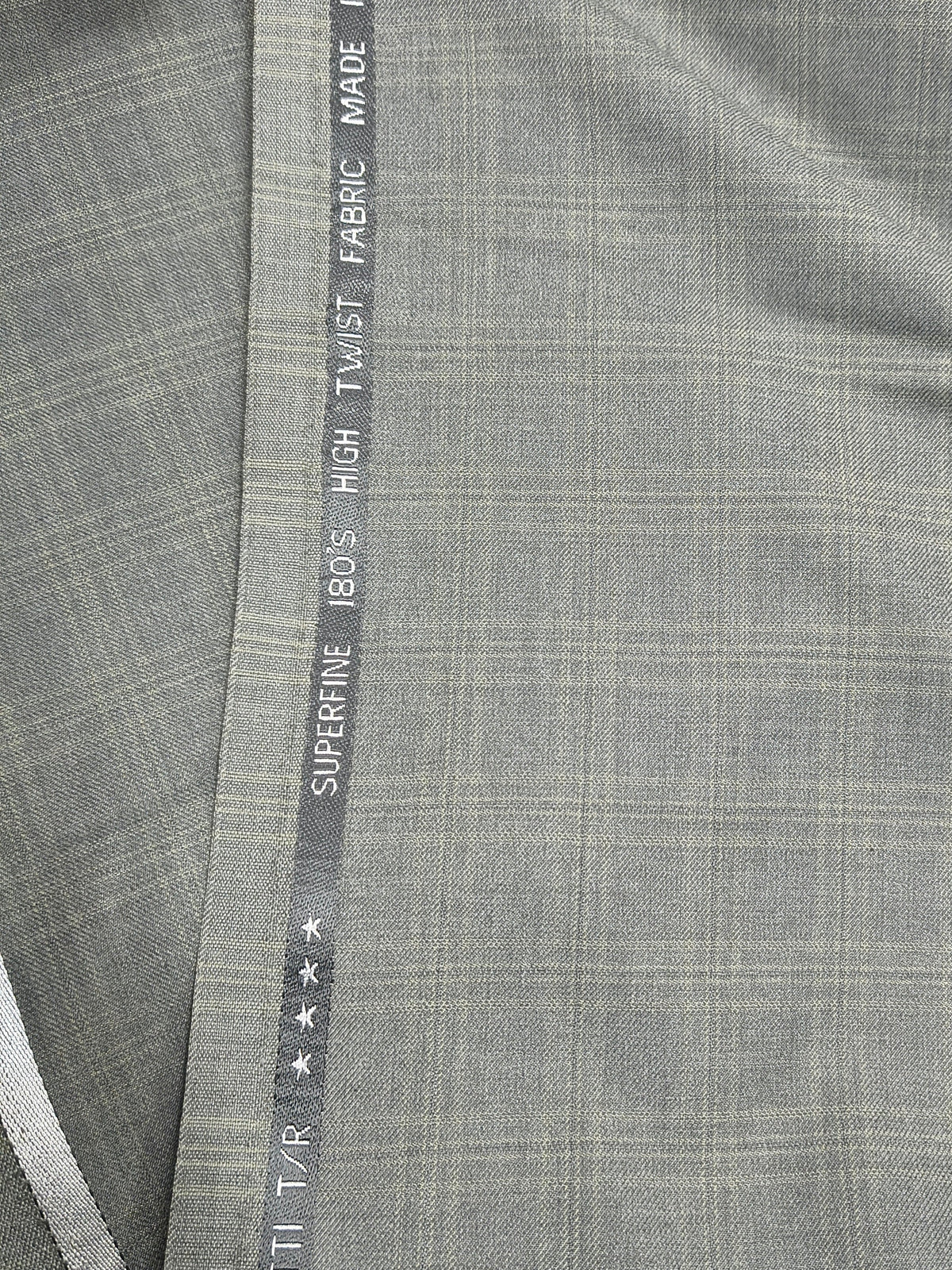 A Sensutti Sage grey Terry Rayon blend Unstitched Fabric Italian