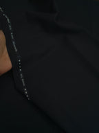 Jet Black Terry Rayon Fabric – Merino Collection