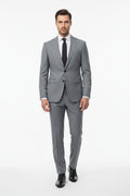 MERINO 048 TERRY RAYON STEEL GRAY UNSTITCHED FABRIC