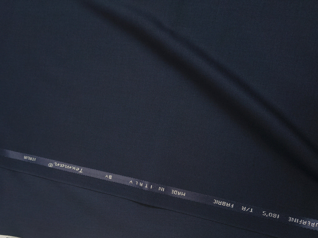MERINO 002 TERRY RAYON NAVY BLUE CLASSIC UNSTICHED FABRIC