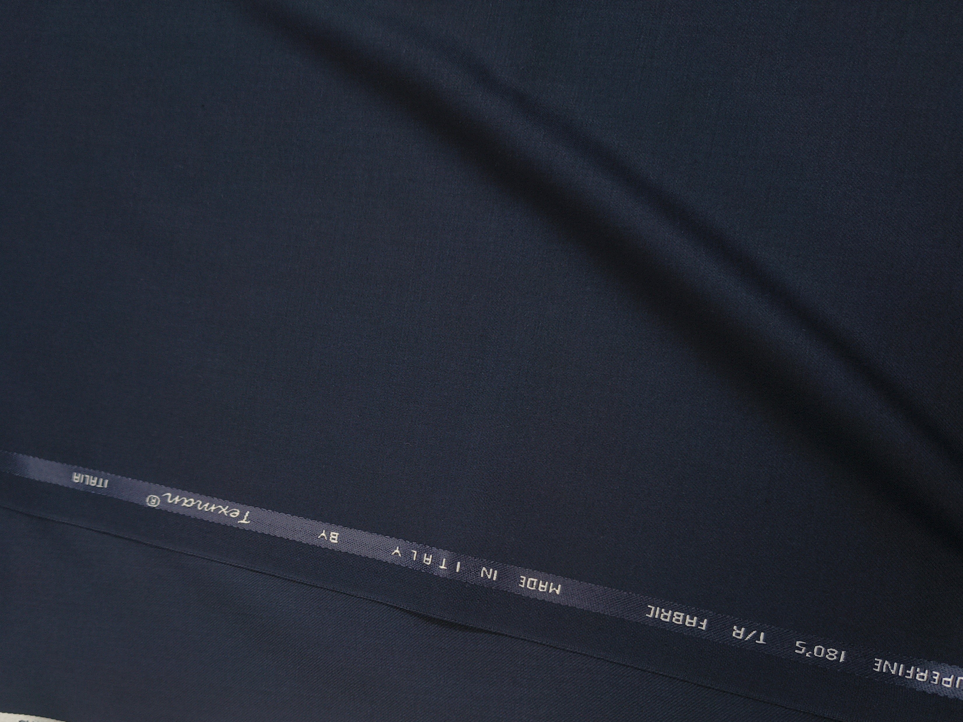 MERINO 002 TERRY RAYON NAVY BLUE CLASSIC UNSTICHED FABRIC