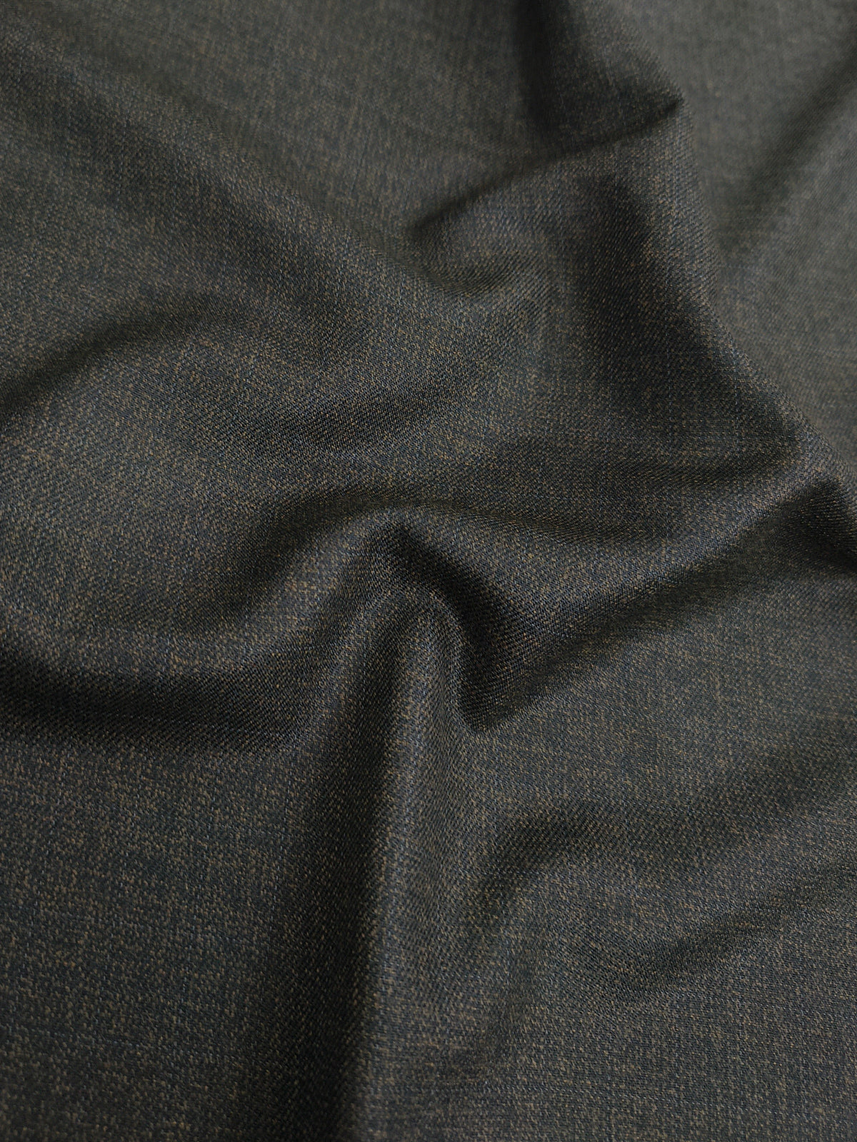 Z Goldrush charcoal brown trouser fabric with two tone melange