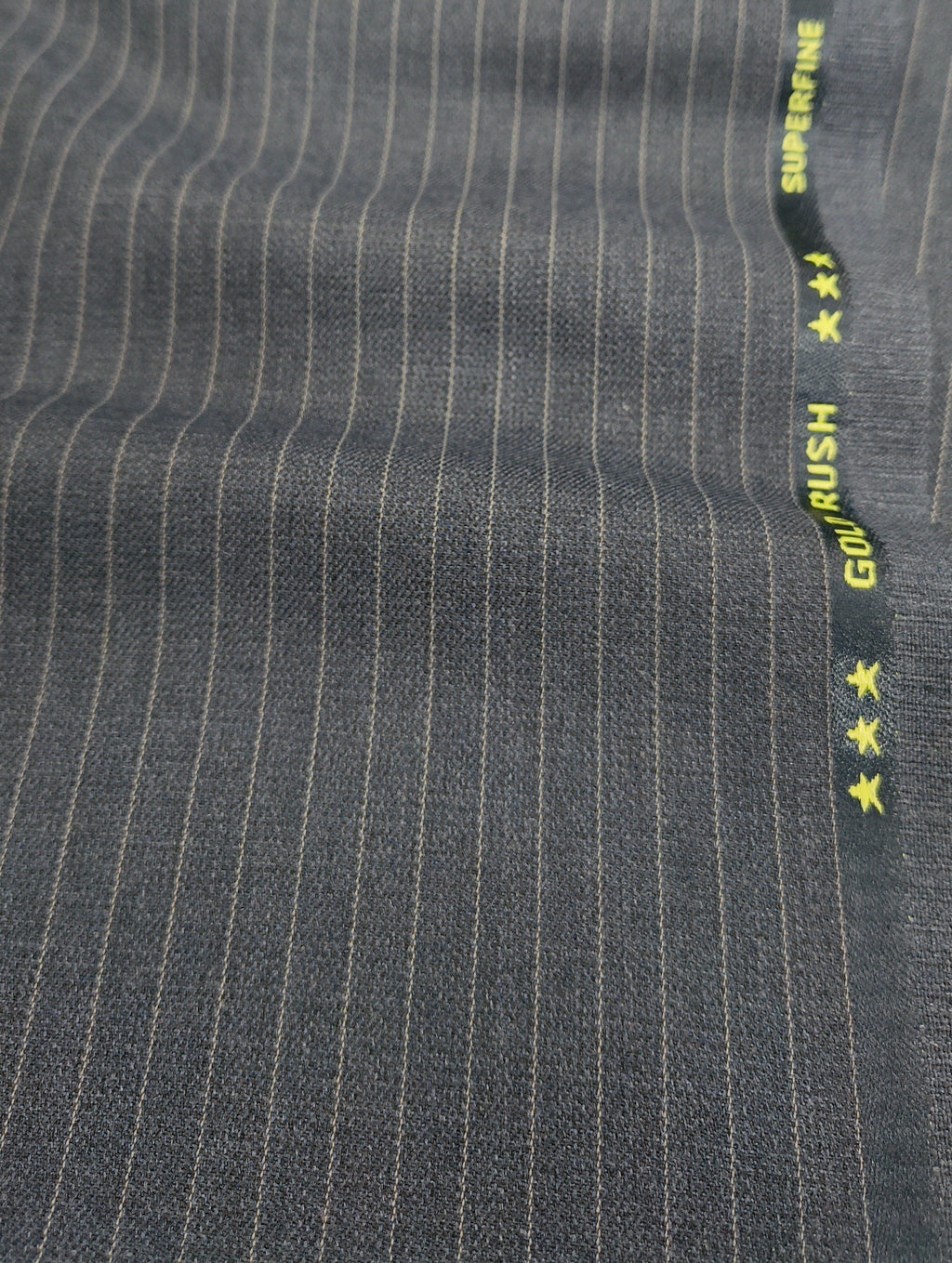 Goldrush Pinstripes Polyviscose Unstiched fabric