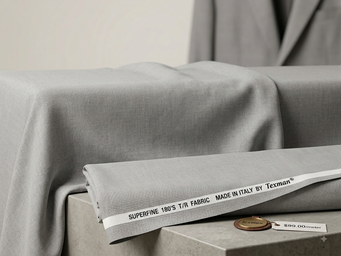 Steel Grey Terry Rayon Fabric – Merino Collection