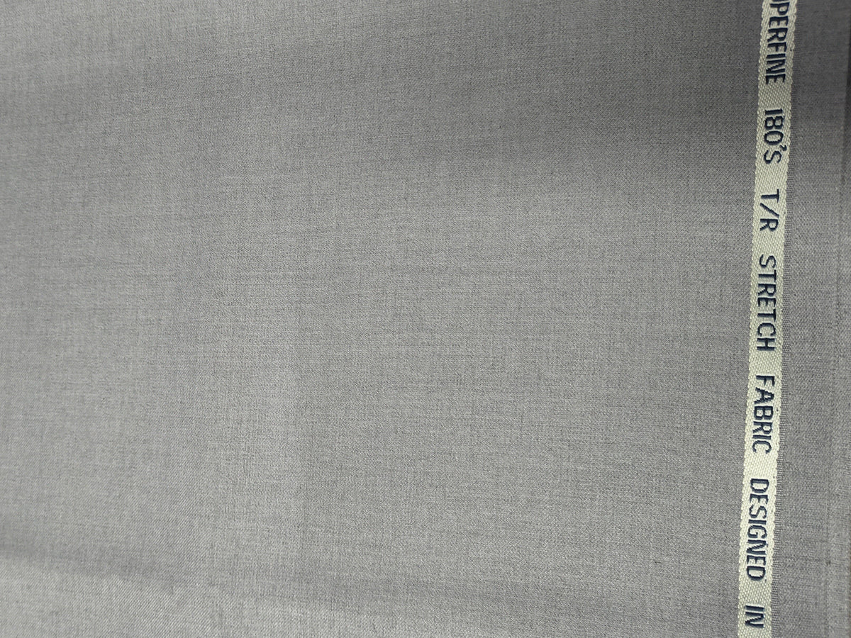 Stretch Terry Rayon Ash Grey Two Way Bi-Stretch