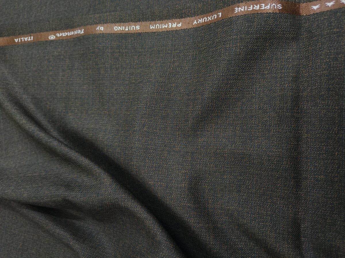 Z Goldrush charcoal brown trouser fabric with two tone melange