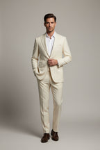 Beige Polyviscose Fabric – Breezer Collection