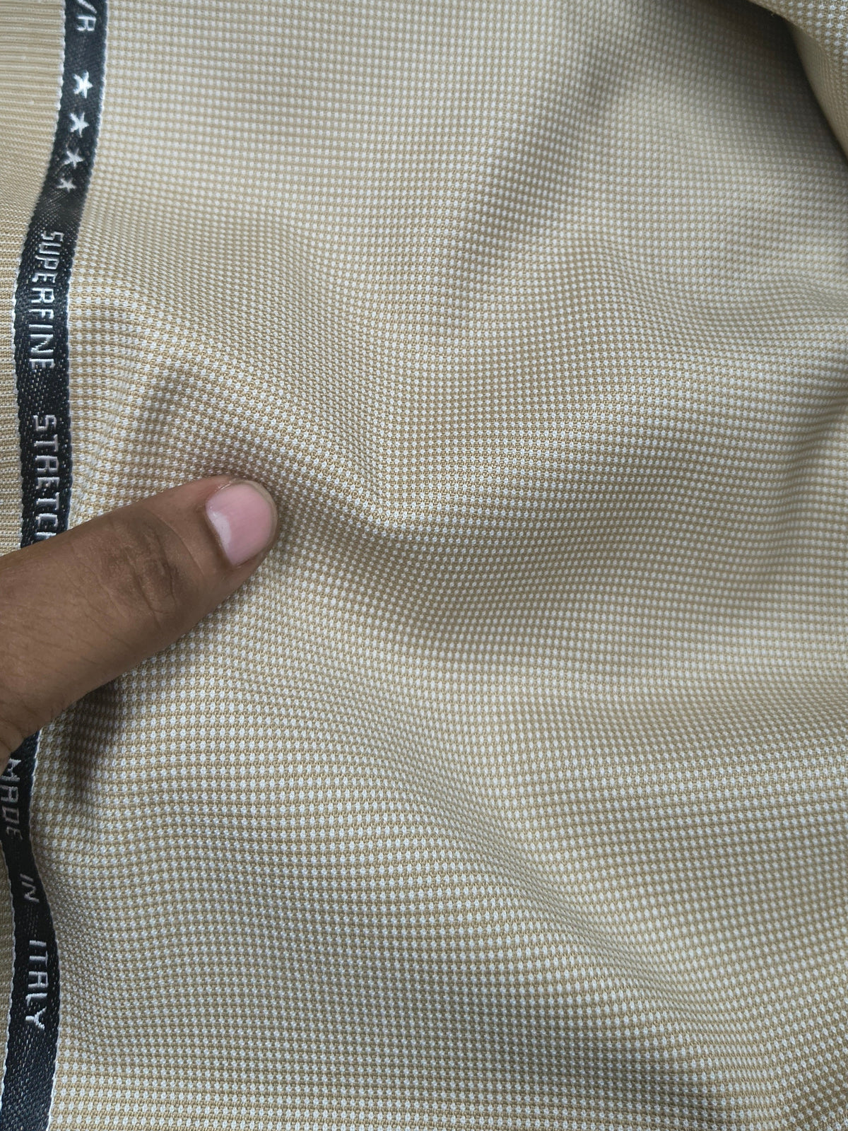 Bi-stretch Janet Terry rayon beige unstitched fabrics